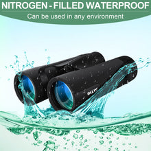 Load image into Gallery viewer, occer 10x42 Professional Binoculars Adults, Easy Focus Compact Binoculars with Shoulder Strap Carrying Bag, Waterproof Premium Optics Binocular Perfect for Hunting Cruise Ship