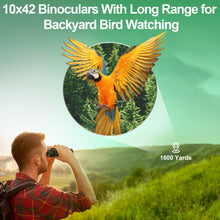 Load image into Gallery viewer, occer 10x42 Professional Binoculars Adults, Easy Focus Compact Binoculars with Shoulder Strap Carrying Bag, Waterproof Premium Optics Binocular Perfect for Hunting Cruise Ship